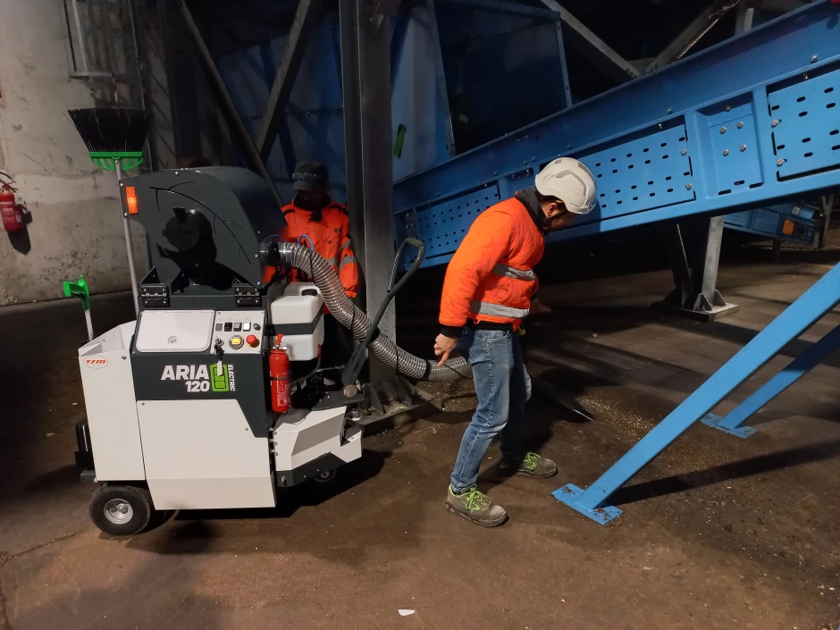 Aria 120 in gebruik bij industriële locatie